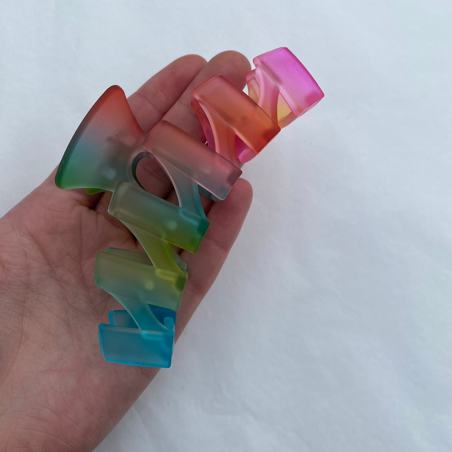 Rainbow Hair Claw