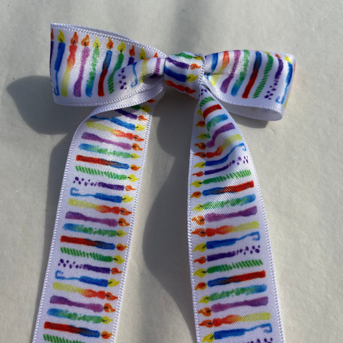 Birthday Candles Hair Ribbon