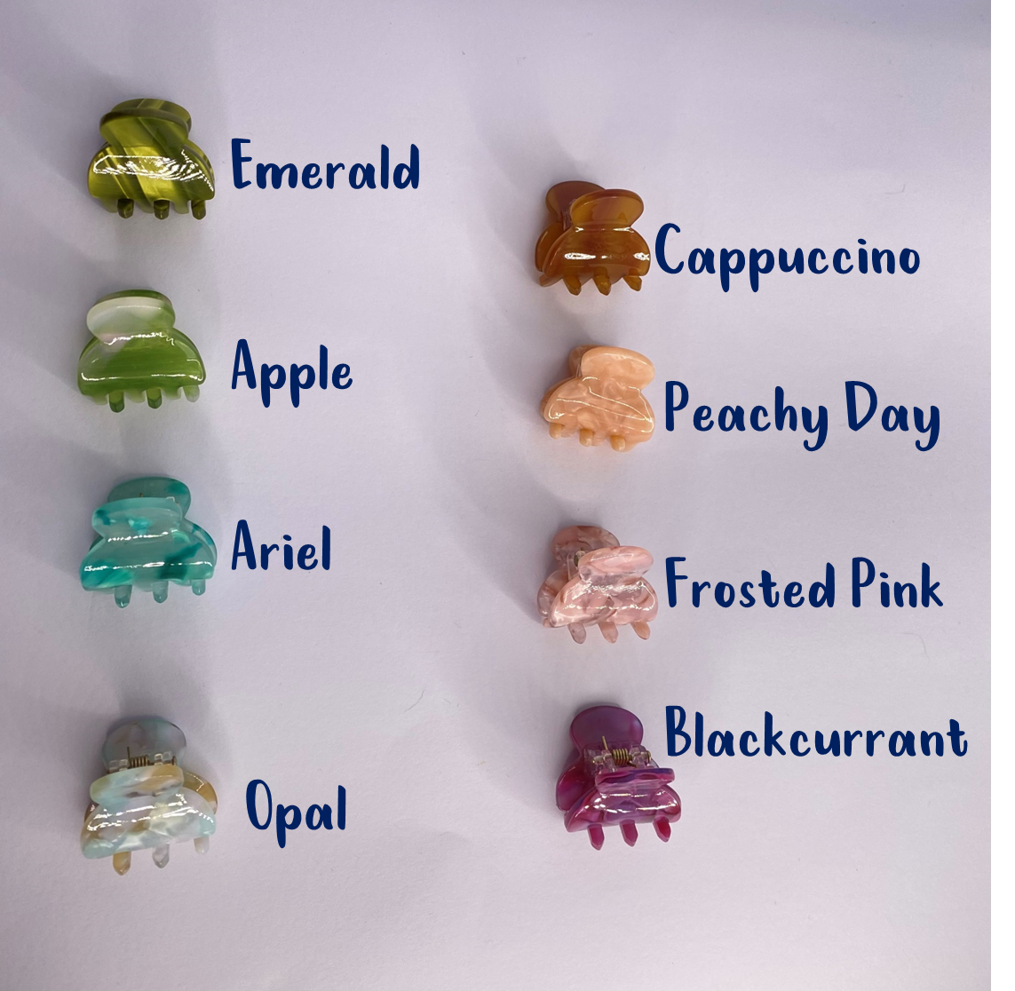 Mini Hair Claws - 8 variations